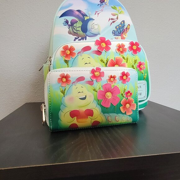 Loungefly Pixar a Bugs Life Earth Day Mini Backpack - Picture 6 of 11